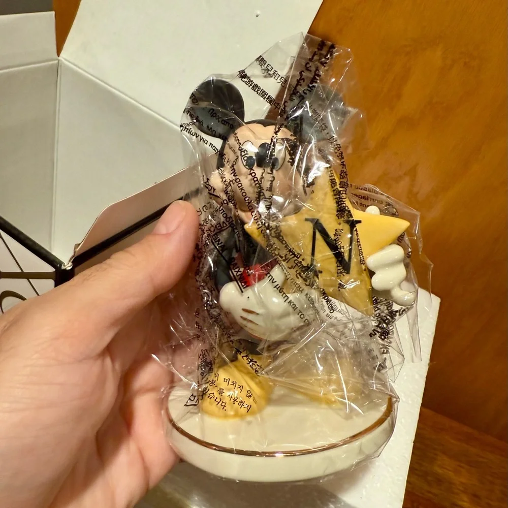 Lenox Disney You’re A Shining Star Mickey Mouse Figurine Letter N MONOGRAM NIB